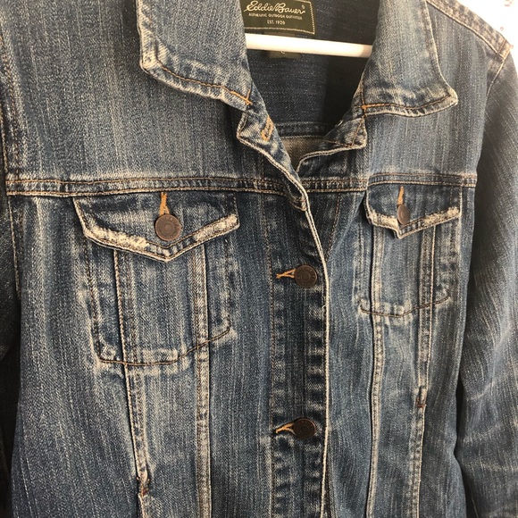 90’s Vintage Stretch Denim Jacket. Size L. - Picture 3 of 5